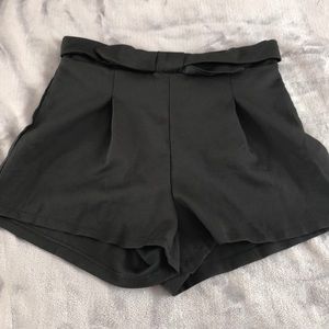 Black SHEIN bow shorts